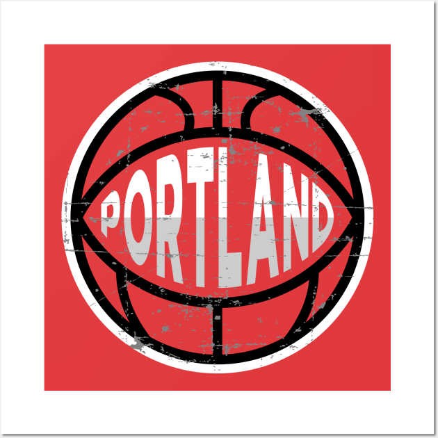 Portland Basketball 1 Wall Art by HooPet